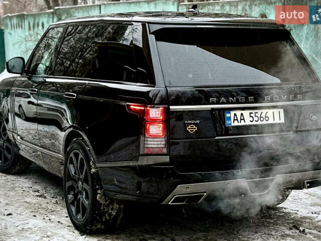 Черный Ленд Ровер Рендж Ровер, объемом двигателя 4.37 л и пробегом 220 тыс. км за 47000 $, фото 1 на Automoto.ua