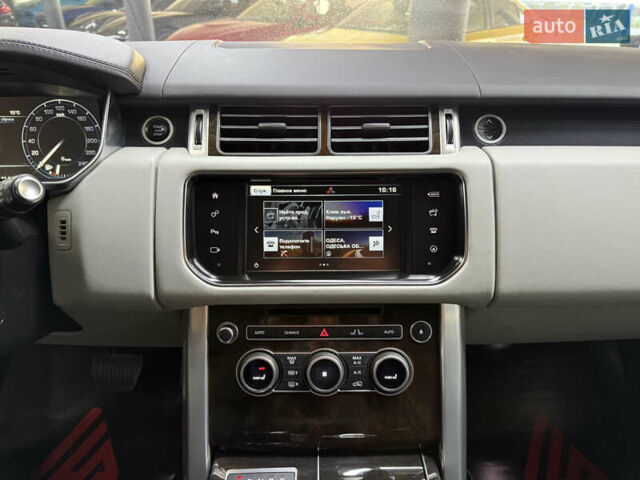 Ленд Ровер Рендж Ровер 2016 в Одессе на Automoto.ua Черный Ленд Ровер Рендж Ровер, объемом двигателя 4.37 л и пробегом 187 тыс. км за 38500 $, фото 26 на Automoto.ua