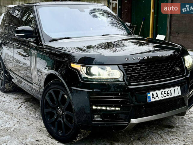 Черный Ленд Ровер Рендж Ровер, объемом двигателя 4.37 л и пробегом 220 тыс. км за 47000 $, фото 3 на Automoto.ua