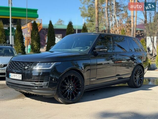 Черный Ленд Ровер Рендж Ровер, объемом двигателя 5 л и пробегом 105 тыс. км за 52000 $, фото 1 на Automoto.ua
