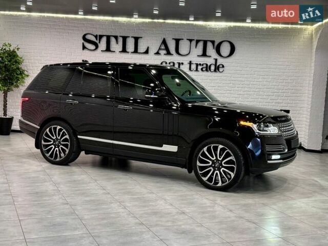 Черный Ленд Ровер Рендж Ровер, объемом двигателя 4.37 л и пробегом 3 тыс. км за 69999 $, фото 2 на Automoto.ua