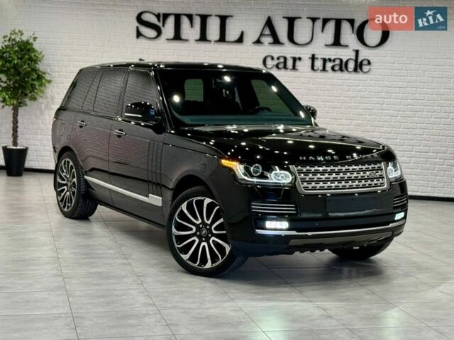 Черный Ленд Ровер Рендж Ровер, объемом двигателя 4.37 л и пробегом 3 тыс. км за 69999 $, фото 8 на Automoto.ua