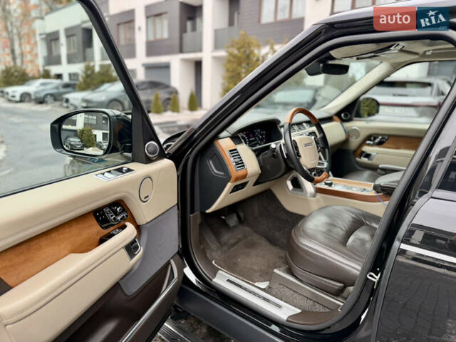 Черный Ленд Ровер Рендж Ровер, объемом двигателя 2.99 л и пробегом 200 тыс. км за 57000 $, фото 12 на Automoto.ua