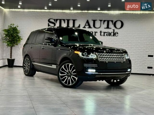 Черный Ленд Ровер Рендж Ровер, объемом двигателя 4.37 л и пробегом 3 тыс. км за 69999 $, фото 11 на Automoto.ua