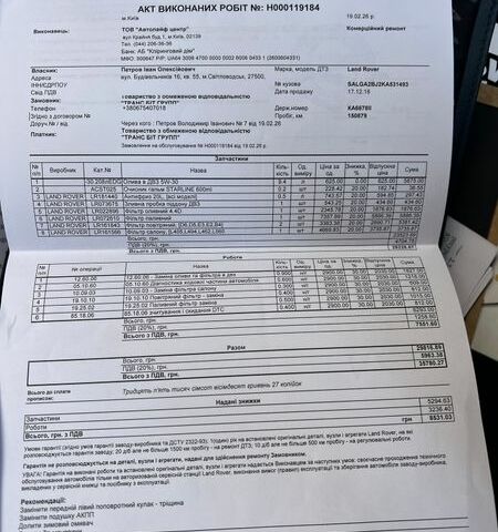 Чорний Ленд Ровер Рендж Ровер, об'ємом двигуна 4.37 л та пробігом 154 тис. км за 69999 $, фото 62 на Automoto.ua