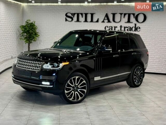 Черный Ленд Ровер Рендж Ровер, объемом двигателя 4.37 л и пробегом 3 тыс. км за 69999 $, фото 82 на Automoto.ua