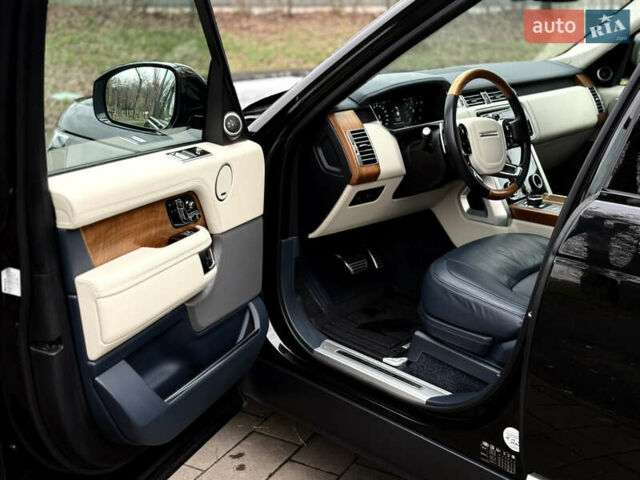 Черный Ленд Ровер Рендж Ровер, объемом двигателя 4.37 л и пробегом 81 тыс. км за 70000 $, фото 20 на Automoto.ua