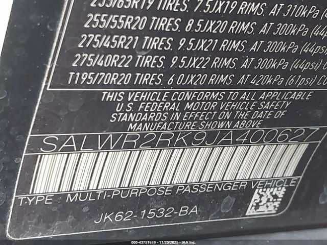 Черный Ленд Ровер Рендж Ровер, объемом двигателя 3 л и пробегом 159 тыс. км за 33200 $, фото 8 на Automoto.ua