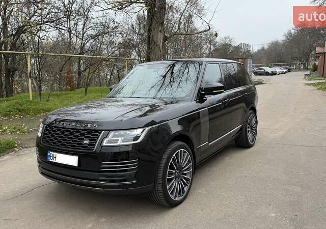 Черный Ленд Ровер Рендж Ровер, объемом двигателя 4.37 л и пробегом 52 тыс. км за 115000 $, фото 1 на Automoto.ua
