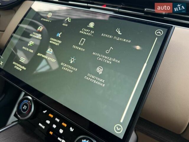Ленд Ровер Рендж Ровер 2023 в Киеве на Automoto.ua Черный Ленд Ровер Рендж Ровер, объемом двигателя 4.39 л и пробегом 19 тыс. км за 221000 $, фото 7 на Automoto.ua