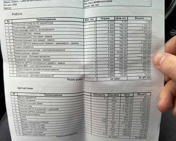 Ленд Ровер Рендж Ровер, объемом двигателя 5 л и пробегом 218 тыс. км за 16400 $, фото 24 на Automoto.ua