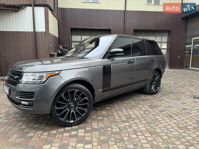 Серый Ленд Ровер Рендж Ровер, объемом двигателя 5 л и пробегом 125 тыс. км за 56000 $, фото 1 на Automoto.ua