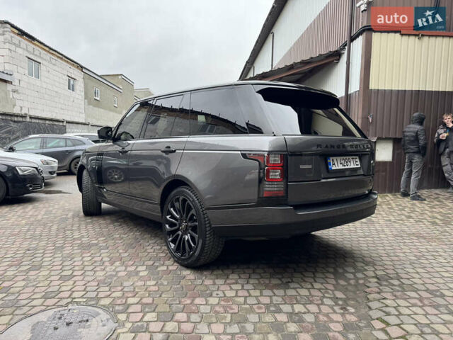 Серый Ленд Ровер Рендж Ровер, объемом двигателя 5 л и пробегом 125 тыс. км за 56000 $, фото 3 на Automoto.ua