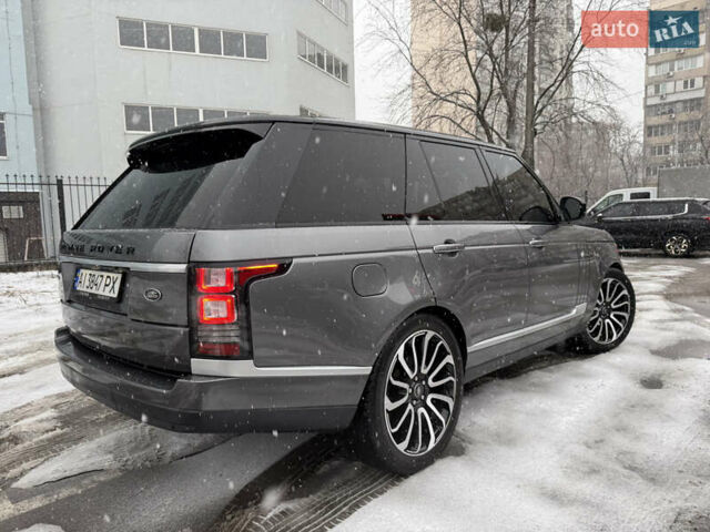 Сірий Ленд Ровер Рендж Ровер, об'ємом двигуна 4.37 л та пробігом 125 тис. км за 40999 $, фото 7 на Automoto.ua