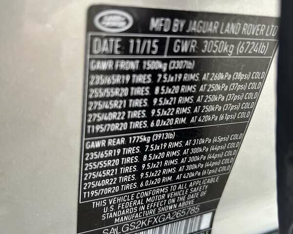 Серый Ленд Ровер Рендж Ровер, объемом двигателя 3 л и пробегом 146 тыс. км за 32900 $, фото 11 на Automoto.ua