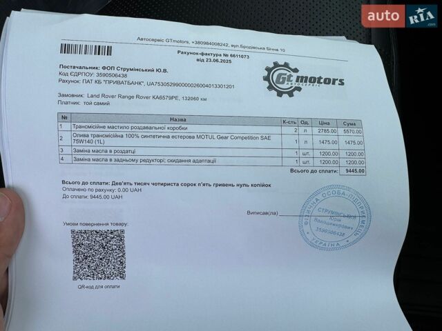 Серый Ленд Ровер Рендж Ровер, объемом двигателя 5 л и пробегом 158 тыс. км за 46900 $, фото 38 на Automoto.ua