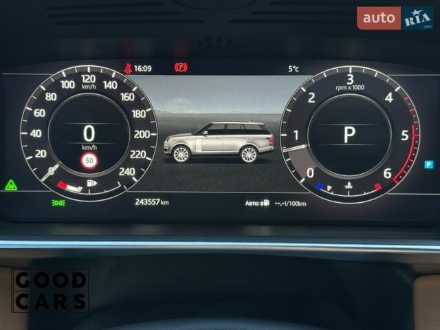 Серый Ленд Ровер Рендж Ровер, объемом двигателя 4.37 л и пробегом 243 тыс. км за 56900 $, фото 40 на Automoto.ua