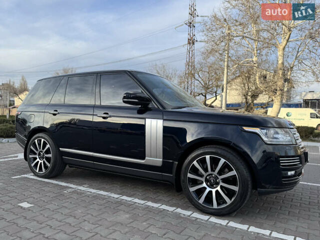 Синий Ленд Ровер Рендж Ровер, объемом двигателя 4.37 л и пробегом 210 тыс. км за 46000 $, фото 5 на Automoto.ua