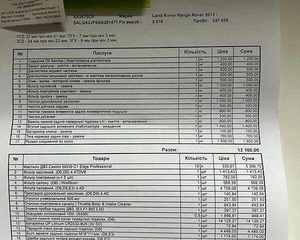 Синий Ленд Ровер Рендж Ровер, объемом двигателя 4.37 л и пробегом 247 тыс. км за 41500 $, фото 64 на Automoto.ua