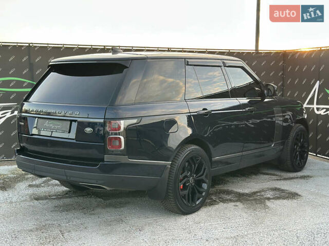 Синий Ленд Ровер Рендж Ровер, объемом двигателя 4.37 л и пробегом 104 тыс. км за 72000 $, фото 1 на Automoto.ua