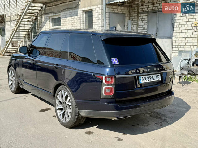 Ленд Ровер Рендж Ровер 2020 в Харькове на Automoto.ua Синий Ленд Ровер Рендж Ровер, объемом двигателя 3 л и пробегом 37 тыс. км за 80000 $, фото 3 на Automoto.ua