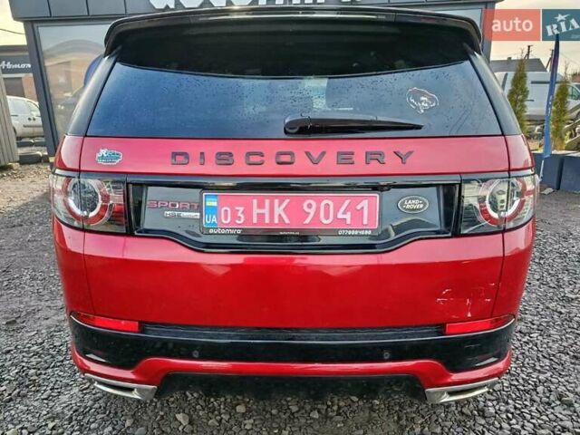Червоний Ленд Ровер Discovery Sport, об'ємом двигуна 2 л та пробігом 200 тис. км за 10300 $, фото 4 на Automoto.ua