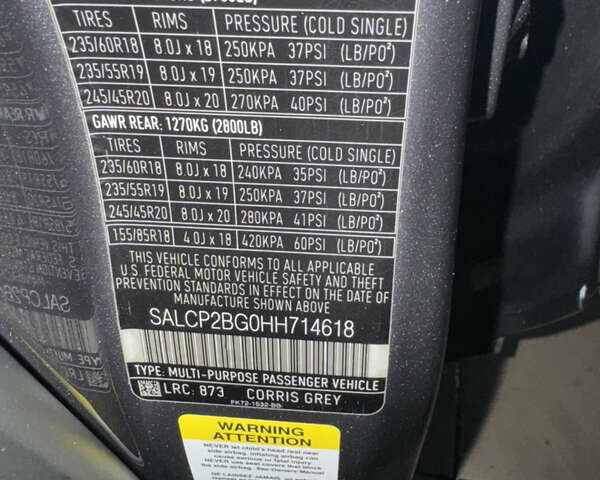 Сірий Ленд Ровер Discovery Sport, об'ємом двигуна 2 л та пробігом 74 тис. км за 19500 $, фото 8 на Automoto.ua