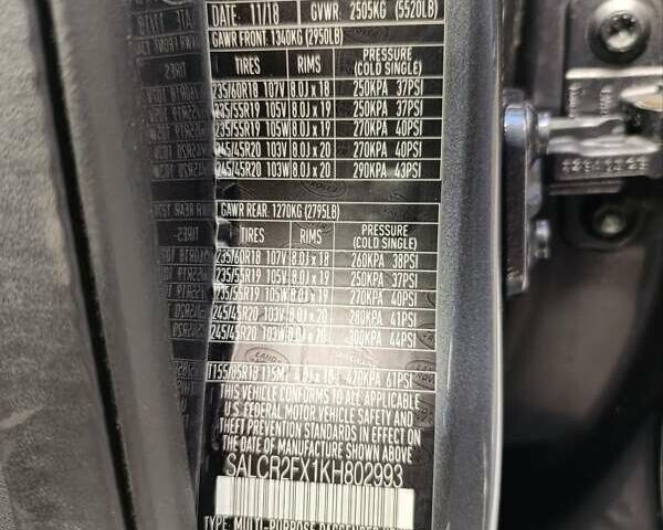 Серый Ленд Ровер Discovery Sport, объемом двигателя 2 л и пробегом 93 тыс. км за 22000 $, фото 38 на Automoto.ua