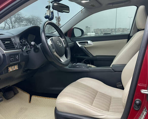 Красный Лексус СТ, объемом двигателя 1.8 л и пробегом 93 тыс. км за 14100 $, фото 17 на Automoto.ua