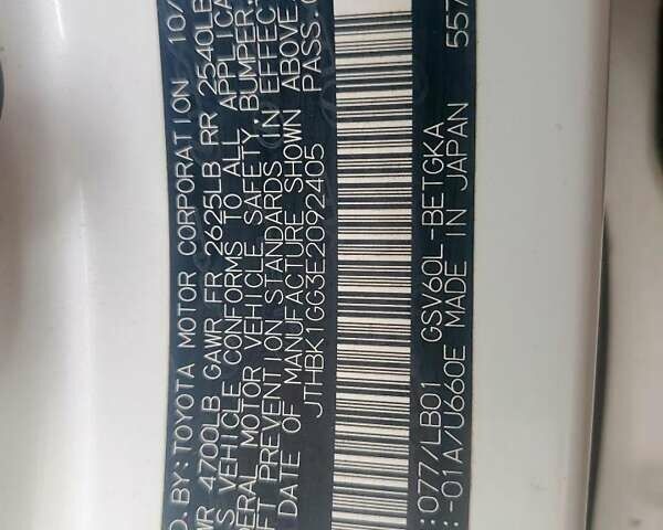 Белый Лексус ЕС, объемом двигателя 3.44 л и пробегом 150 тыс. км за 3200 $, фото 11 на Automoto.ua