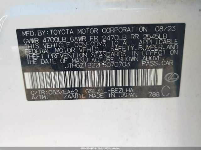 Белый Лексус ИС, объемом двигателя 3.5 л и пробегом 35 тыс. км за 15000 $, фото 8 на Automoto.ua