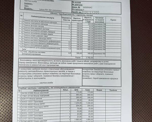Чорний Лексус РХ, об'ємом двигуна 3.46 л та пробігом 120 тис. км за 25500 $, фото 44 на Automoto.ua
