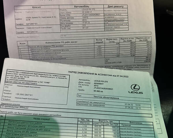 Лексус РХ 2013 у Кривому Розі на Automoto.ua Чорний Лексус РХ, об'ємом двигуна 2.67 л та пробігом 122 тис. км за 19999 $, фото 32 на Automoto.ua