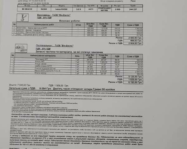 Серый Лексус РХ, объемом двигателя 3 л и пробегом 250 тыс. км за 10200 $, фото 17 на Automoto.ua