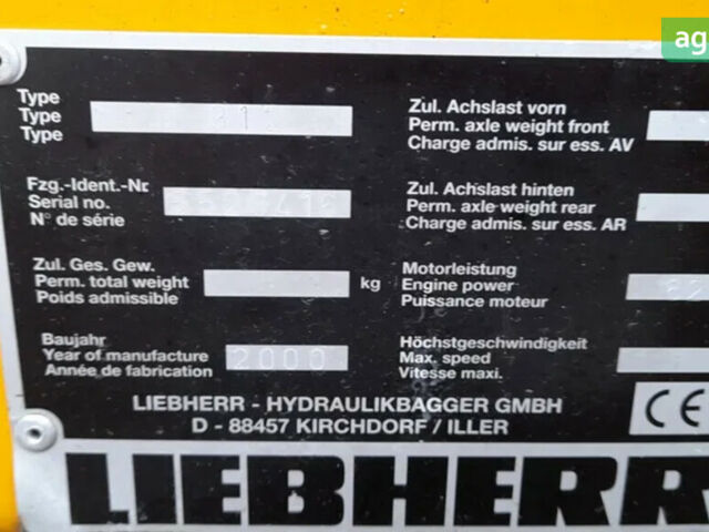 Либхерр 312, объемом двигателя 0 л и пробегом 0 тыс. км за 31901 $, фото 8 на Automoto.ua