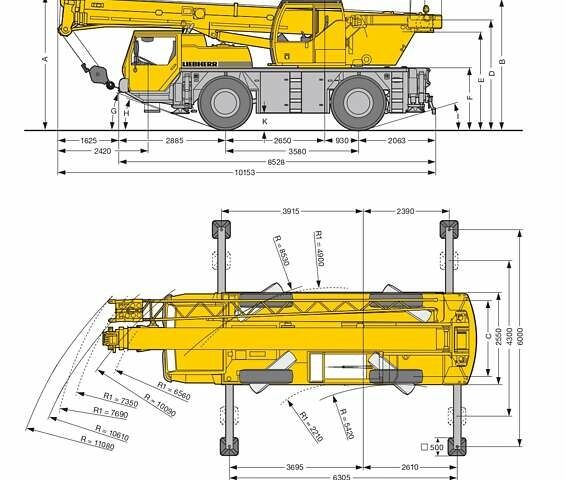 Синій Лібхерр LTM 1030, об'ємом двигуна 0 л та пробігом 94 тис. км за 145000 $, фото 24 на Automoto.ua