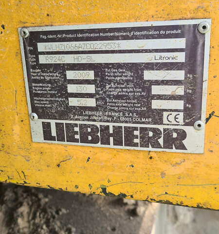 Жовтий Лібхерр R 924, об'ємом двигуна 6.36 л та пробігом 12 тис. км за 58000 $, фото 2 на Automoto.ua