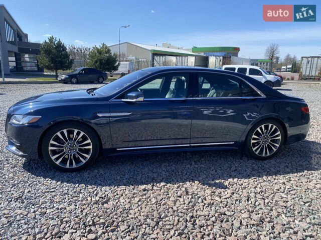 Синий Линкольн Континенталь, объемом двигателя 2.96 л и пробегом 67 тыс. км за 19900 $, фото 3 на Automoto.ua