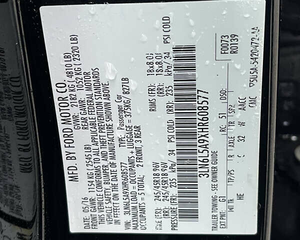 Чорний Лінкольн MKZ, об'ємом двигуна 2 л та пробігом 175 тис. км за 14500 $, фото 28 на Automoto.ua