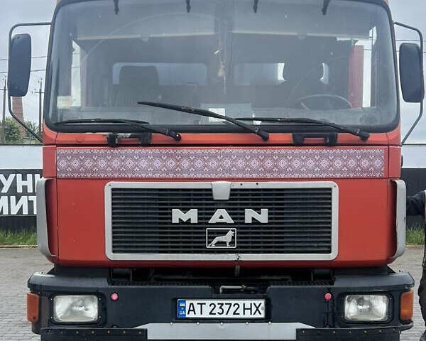 Красный МАН 12.163, объемом двигателя 6 л и пробегом 480 тыс. км за 15500 $, фото 1 на Automoto.ua