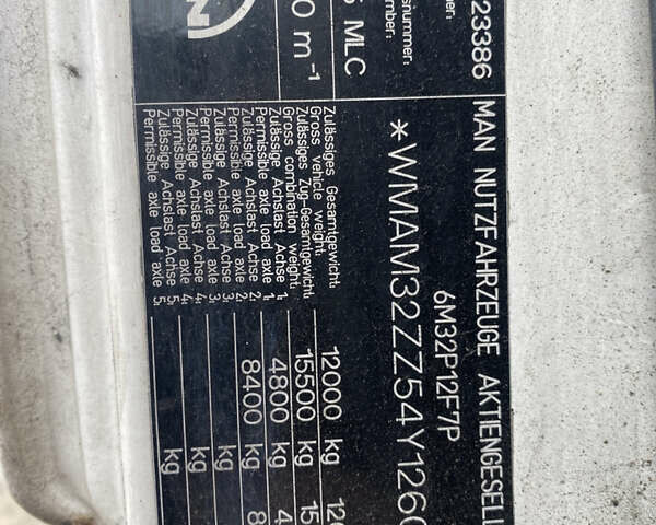 Белый МАН 14.285, объемом двигателя 6.87 л и пробегом 854 тыс. км за 8700 $, фото 6 на Automoto.ua