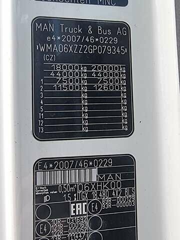 МАН 18.480, об'ємом двигуна 12.5 л та пробігом 685 тис. км за 25500 $, фото 25 на Automoto.ua