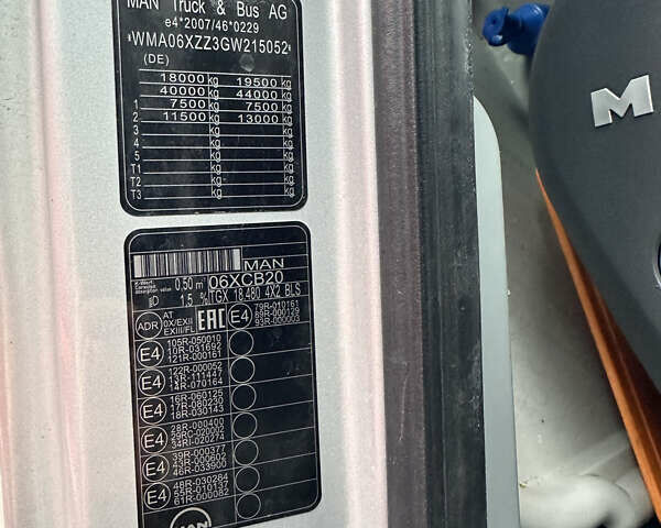 Серый МАН 18.480, объемом двигателя 12.42 л и пробегом 1 тыс. км за 19500 $, фото 6 на Automoto.ua