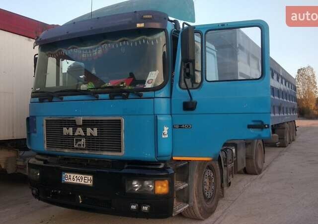 Синий МАН 19.403, объемом двигателя 11.97 л и пробегом 700 тыс. км за 14000 $, фото 2 на Automoto.ua
