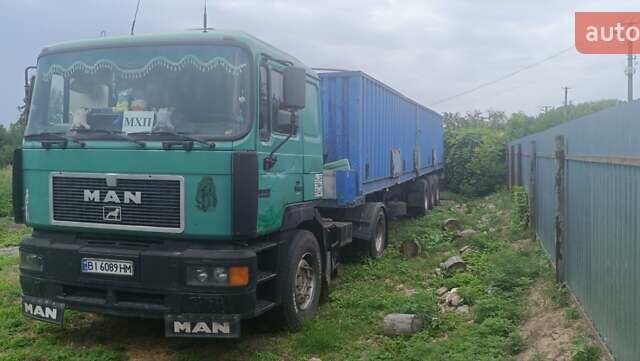 Зеленый МАН 19.463, объемом двигателя 12.8 л и пробегом 264 тыс. км за 8500 $, фото 2 на Automoto.ua