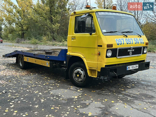 Желтый МАН 8.150 груз., объемом двигателя 5.6 л и пробегом 500 тыс. км за 10000 $, фото 2 на Automoto.ua