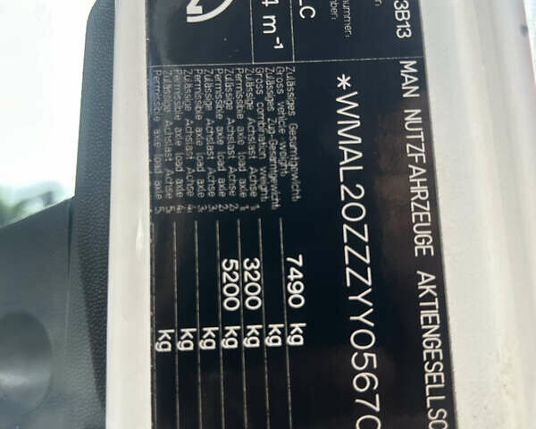 Белый МАН 8.163, объемом двигателя 4.58 л и пробегом 8 тыс. км за 9500 $, фото 1 на Automoto.ua