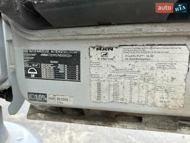 Серый МАН Ф 2000, объемом двигателя 11.97 л и пробегом 800 тыс. км за 6200 $, фото 12 на Automoto.ua