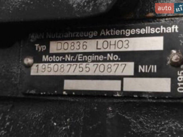 Белый МАН НМ 223, объемом двигателя 6.9 л и пробегом 750 тыс. км за 9200 $, фото 2 на Automoto.ua