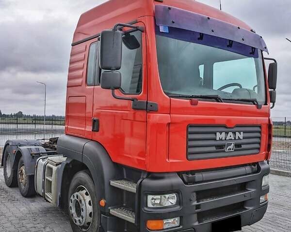 Красный МАН ТГА, объемом двигателя 11 л и пробегом 100 тыс. км за 11000 $, фото 1 на Automoto.ua